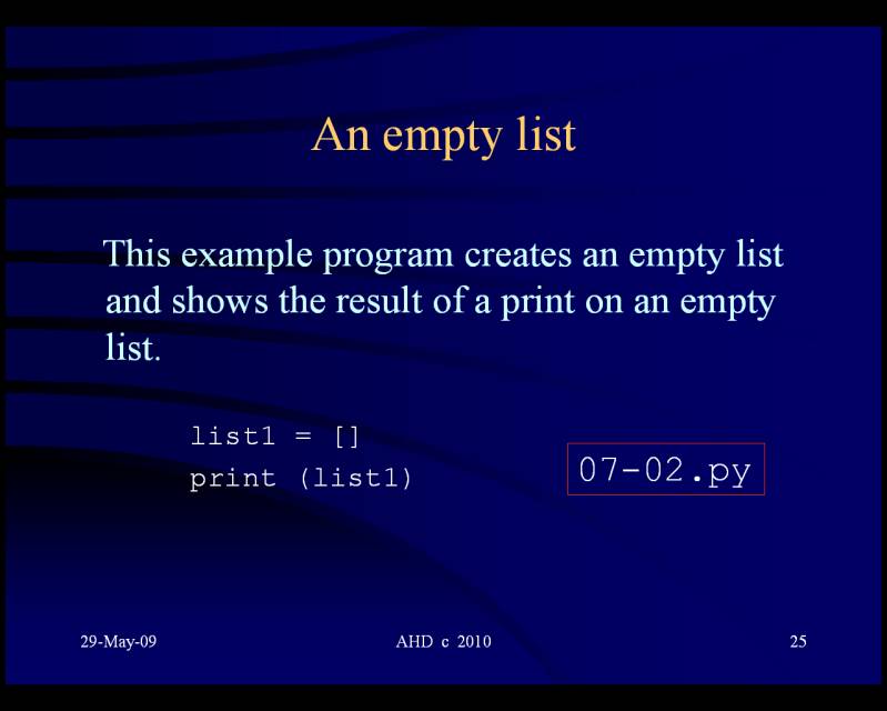 Python 3 list variable diagram