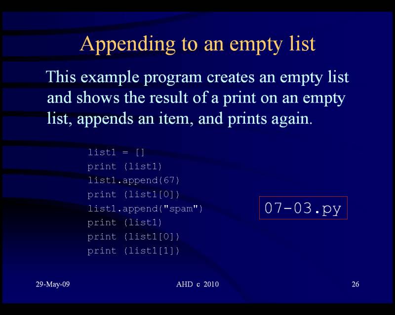 Python 3 list variable diagram