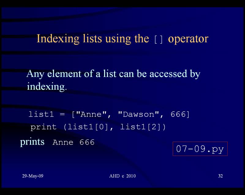 Python 3 list variable diagram